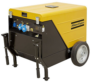 Дизельный генератор Atlas Copco QEP S9 на шасси с АВР